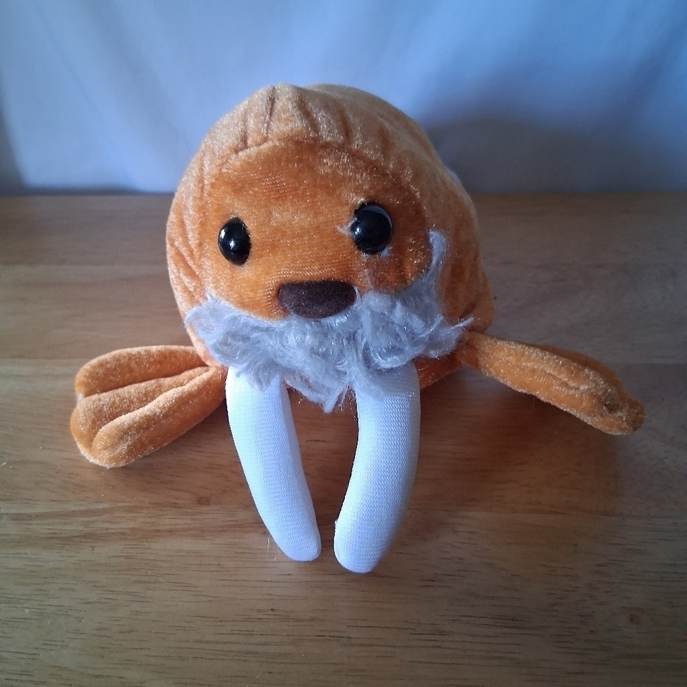 Plush Walrus Stuffed Animal Toy - Orange